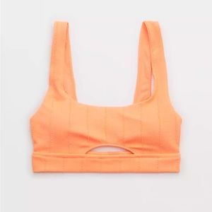 Arie Crinkle Cut Orange Bikini